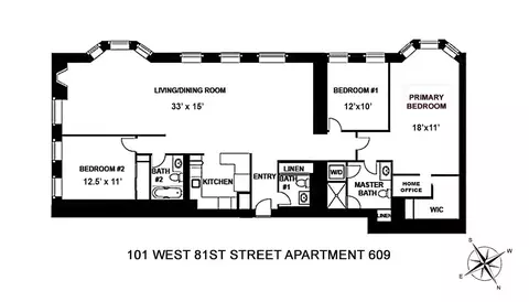 101 W 81st St #609, New York, NY 10024