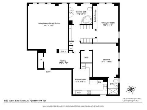 825 W End Ave #7D, New York, NY 10025