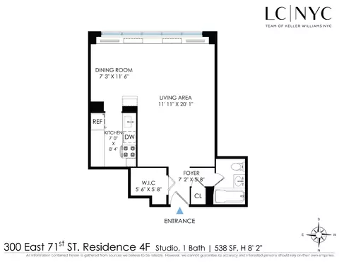 300 E 71st St #4F, New York, NY 10021