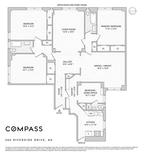 360 Riverside Dr #8A, New York, NY 10025