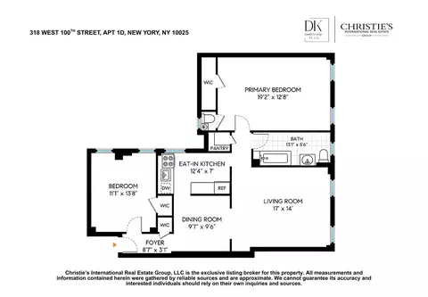 318 W 100th St #1D, New York, NY 10025