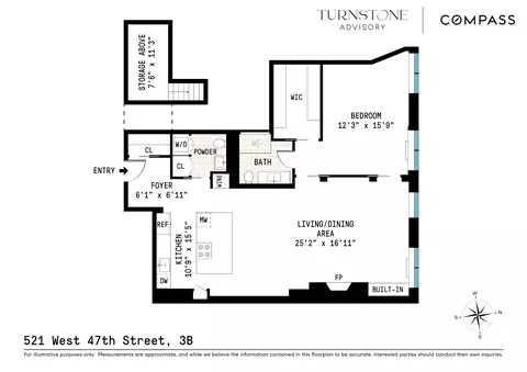 521 W 47th St #3B, New York, NY 10036