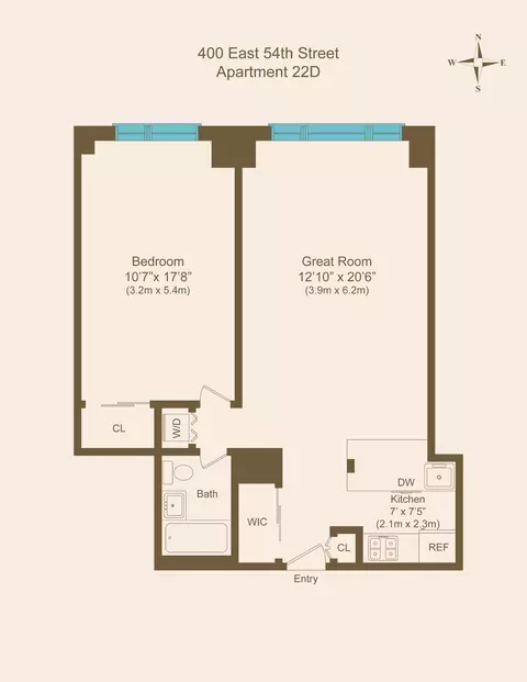 400 E 54th St #22D, New York, NY 10022