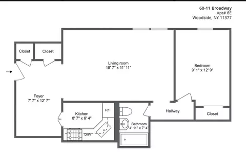 60-11 Broadway #6E, Woodside, NY 11377