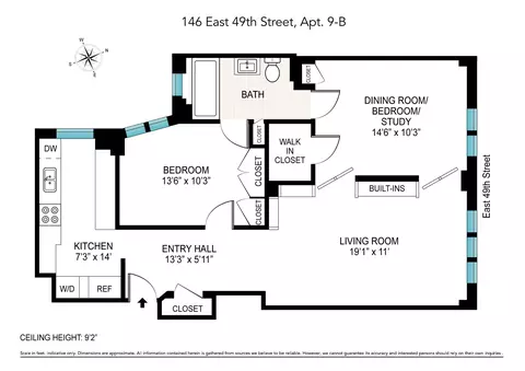 146 E 49th St #9B, New York, NY 10017