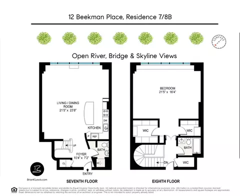 12 Beekman Pl #7/8B, New York, NY 10022