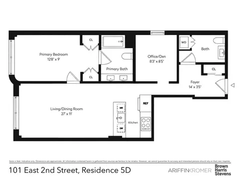 101 E 2nd St #5D, New York, NY 10009