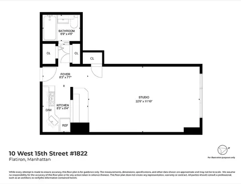 10 W 15th St #1822, New York, NY 10011