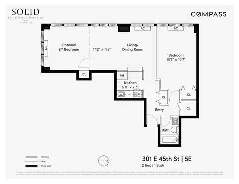 301 E 45th St #5E, New York, NY 10017