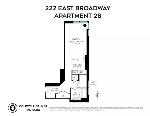 222 E Broadway #2B, New York, NY 10002