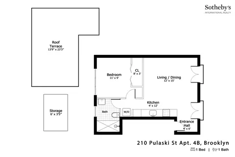 210 Pulaski St #4B, Brooklyn, NY 11206