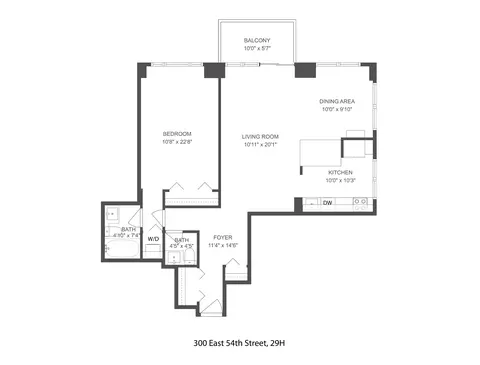 300 E 54th St #29H, New York, NY 10022