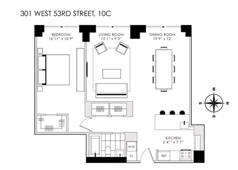 301 W 53rd St #10C, New York, NY 10019