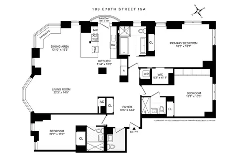 188 E 78th St #15A, New York, NY 10075