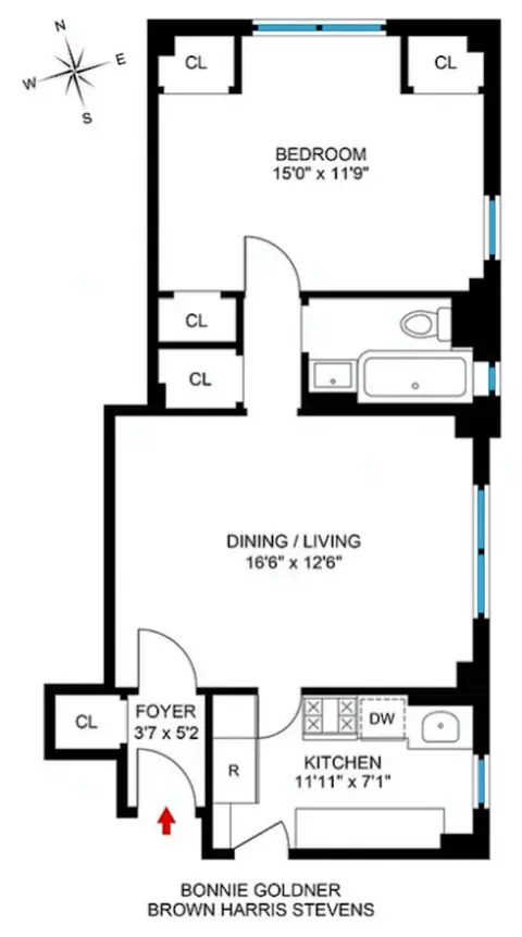 345 W 55th St #1C, New York, NY 10019