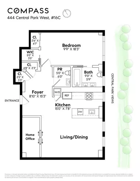 444 Central Park W #16C, New York, NY 10025
