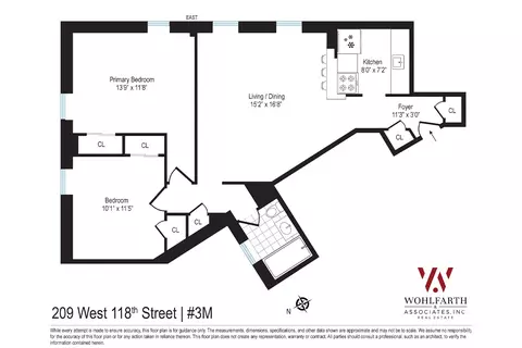 209 W 118th St #3M, New York, NY 10026