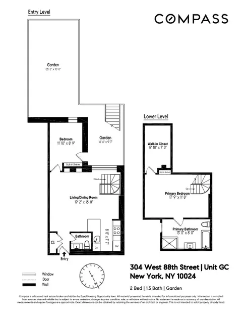304 W 88th St #GC, New York, NY 10024