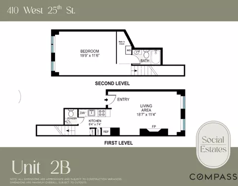 410 W 25th St #2B, New York, NY 10001