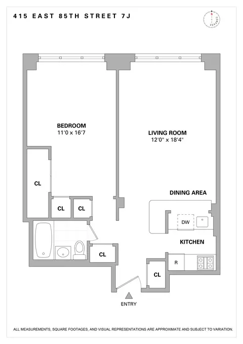 415 E 85th St #7J, New York, NY 10028
