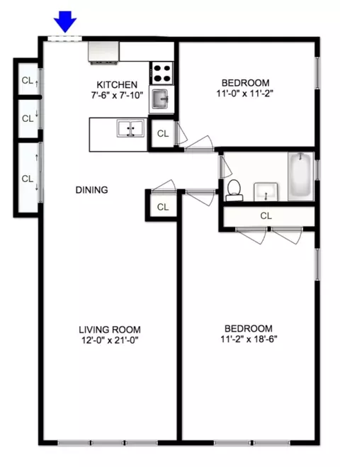 515 E 7th St #5H, Brooklyn, NY 11218