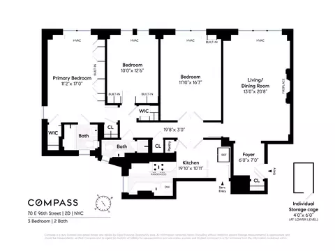 70 E 96th St #2D, New York, NY 10128