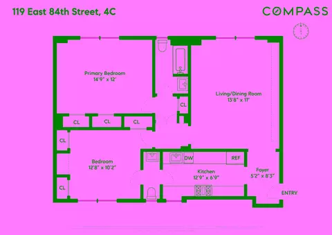 119 E 84th St #4C, New York, NY 10028