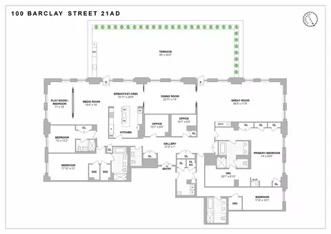 100 Barclay St #21AD, New York, NY 10007