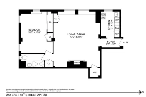 212 E 48th St #2B, New York, NY 10017