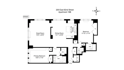 200 E 62nd St #18B, New York, NY 10065