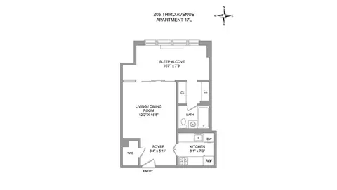 205 3rd Ave #17L, New York, NY 10003
