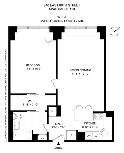 340 E 80th St #19K, New York, NY 10075