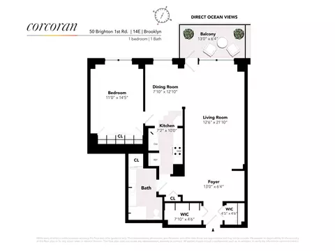 50 Brighton 1st Rd #14E, Brooklyn, NY 11235