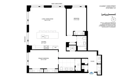 218 W 103rd St #4E, New York, NY 10025