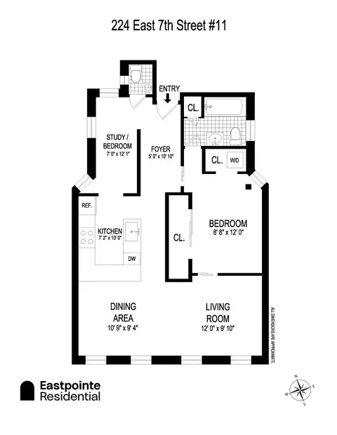 224 E 7th St #11, New York, NY 10009