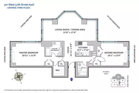 301 W 57th St #30C, New York, NY 10019