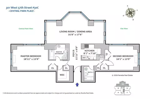 301 W 57th St #30C, New York, NY 10019