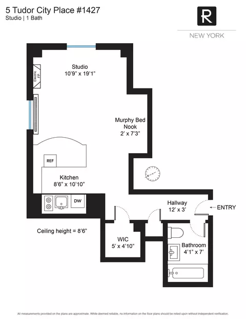 5 Tudor City Pl #1427, New York, NY 10017