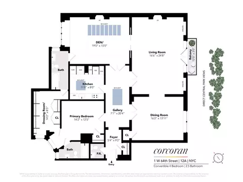 1 W 64th St #12A, New York, NY 10023