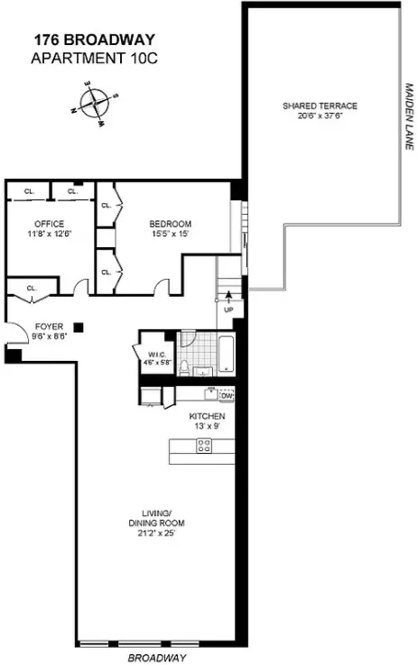 176 Broadway #10C, New York, NY 10038