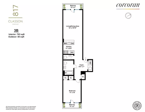 817 Classon Ave #3B, Brooklyn, NY 11238