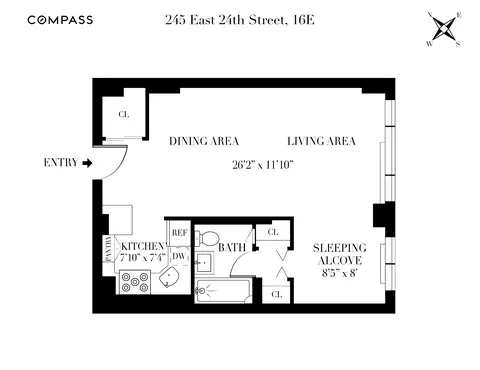 245 E 24th St #16E, New York, NY 10010