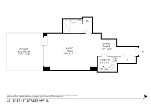 321 E 48th St #1L, New York, NY 10017