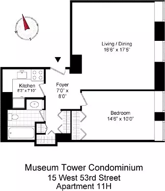 15 W 53rd St #11H, New York, NY 10019