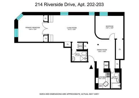 214 Riverside Dr #202/203, New York, NY 10025