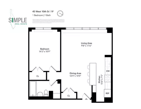 45 W 10th St #1F2ND, New York, NY 10011