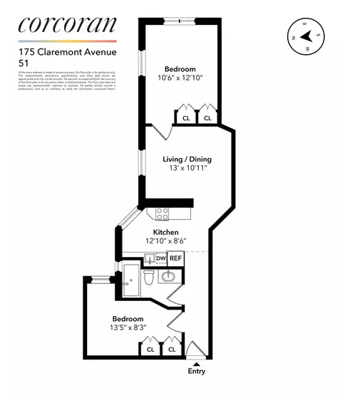 175 Claremont Ave #51, New York, NY 10027