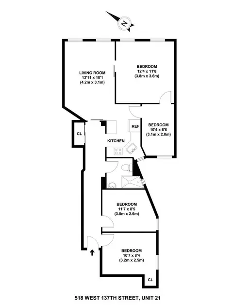 518 W 134th St #21, New York, NY 10031