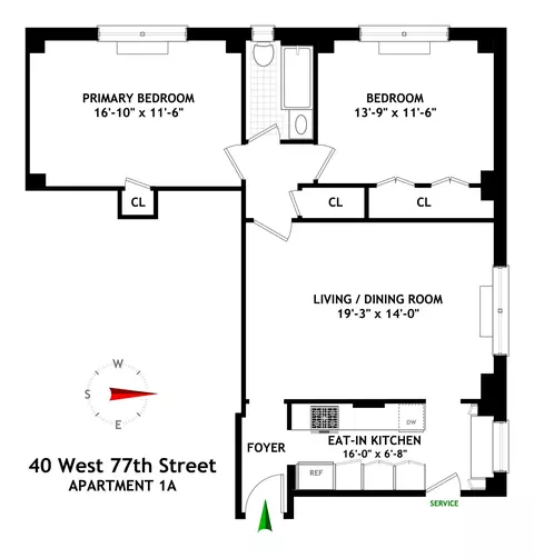 40 W 77th St #1A, New York, NY 10024