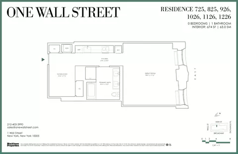 1 Wall St #926, New York, NY 10005